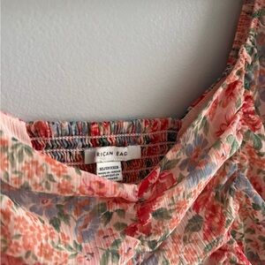 American Eagle Outfitters Floral Top - Pink and Blue